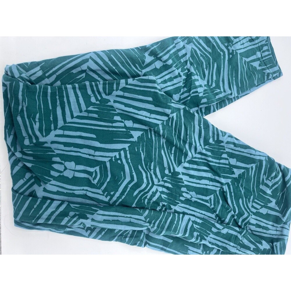 Womans Tall & Curvy LULAROE Leggings Graphic Blue Diamonds  T&C
